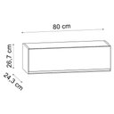 Ver imagem 5 de Armário Aéreo para Cozinha 80cm Flora M05 Preto - Inoviza