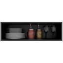 Ver imagem 3 de Armário Aéreo para Cozinha 80cm Flora M05 Preto - Inoviza