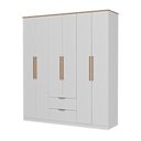 Ver imagem 1 de Guarda Roupa Casal 6 Portas Milan Carraro Branco