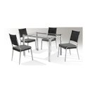 Ver imagem 2 de Conjunto Sala de Jantar Mesa Ortencia 120x80cm com 4 Cadeiras Riana Junco Aço Nobre Móveis