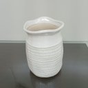 Ver mais imagens de Vaso Decorativo Enfeite Casa Home&Co Cerâmica 20x15x15cm Marfim