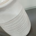 Ver imagem 6 de Vaso Decorativo Enfeite Casa Home&Co Cerâmica 20x15x15cm Marfim