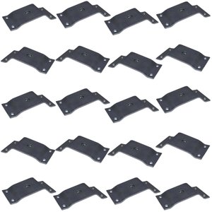 Kit 20 Chapinhas Chapa Inclinada 10º Fixação Pés Palito Rosca 5/16 Zincada