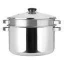 Ver imagem 1 de Panela Espagueteira Inox Fogão Indução 5l Legumes no Vapor