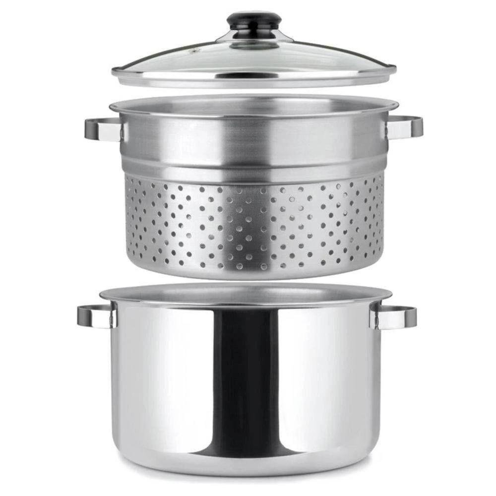 Panela Espagueteira Inox Fogão Indução 5l Legumes no Vapor - 7