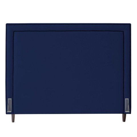 Cabeceira King Size Maísa 195cm C/ Frame Azul Escuro