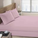 Ver imagem 1 de Lençol Avulso com Elástico Queen 230 Fios Essencial - Buettner Rosa