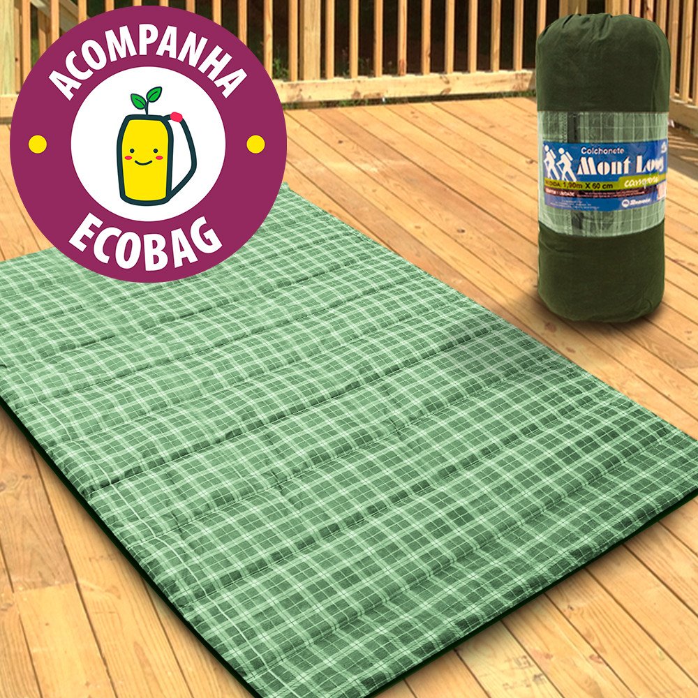 Kit 2 Colchonete Multiuso Casal Ginastica Yoga Exercício Academia Camping 190x130cm - Emcompre - 10