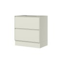 Ver imagem 3 de Balcão 02 Gavetas 80cm 100% MDF com Tampo Fineze Bege/Areia HP