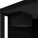 Ver mais imagens de Mesa Executiva para Escritório Diretor com Caixa de Tomadas Porta Objetos 200cm Corporate Preto