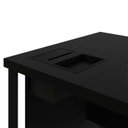 Ver imagem 7 de Mesa Executiva para Escritório Diretor com Caixa de Tomadas Porta Objetos 200cm Corporate Preto