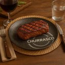 Ver imagem 2 de Kit 12 Pratos Rasos Churrasco Carbon Porcelana 25cm Tramontina Cozinha Servir