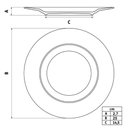 Ver imagem 3 de Kit 12 Pratos Rasos Churrasco Carbon Porcelana 25cm Tramontina Cozinha Servir