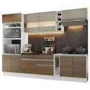 Ver imagem 1 de Armário de Cozinha Completa 290cm Branco/Rustic/Crema Vicenza Madesa 01