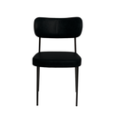 Ver imagem 3 de Cadeira Sala de Jantar Pés em Aço Verona Sintetico Ds Home: Sintético Preto