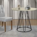 Ver imagem 1 de Mesa de Jantar Rubi 1,20 M Base Preta:off White
