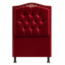 Ver imagem 4 de Cabeceira Cama Solteiro Greta 90cm Estofada Veludo Design Clássico