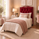 Ver imagem 3 de Cabeceira Cama Solteiro Greta 90cm Estofada Veludo Design Clássico