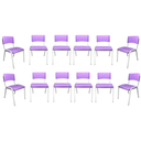 Ver imagem 2 de Kit 12 Cadeira Iso Infantil Violeta Brinquedoteca Escola Creche