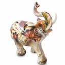 Ver imagem 1 de Elefante Decorativo Estampado 15cm - Arte Exclusiva e Sofisticação