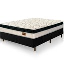 Ver imagem 2 de Cama Box Preta + Colchão Casal Buenos Aires Molas Superlastic 138x188x67cm