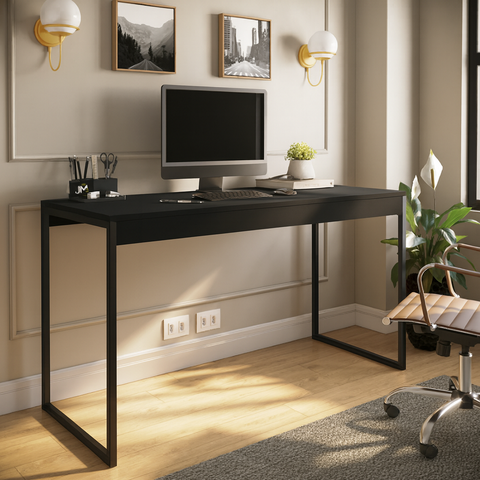 Mesa Industrial 150×60 - Preto