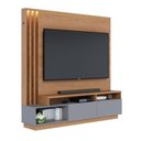 Ver imagem 2 de Rack com Painel para TV até 65 Polegadas com LED 2 Portas 3 Nichos Multimóveis Crcol-RCP026
