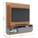 Ver imagem 4 de Rack com Painel para TV até 65 Polegadas com LED 2 Portas 3 Nichos Multimóveis Crcol-RCP026