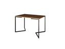 Ver imagem 3 de Mesa Industrial Base Ferro Preto em V Tampo 137x90 Amêndoa 4 Cadeiras Eames Madeira Assento Branco