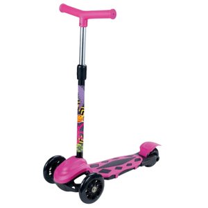 Patinete Radical Power 3 Rodas Altura Ajustavel até 40kg New Dm Toys Dmr6247 Rosa