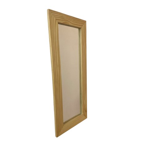 Espelho Grande Corpo Inteiro Moldura Madeira Pinus Decorativo 95x35cm