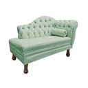 Ver imagem 3 de Recamier Sofá Esquerdo Larissa 120cm Sala Veludo Acqua - Incasa Decor