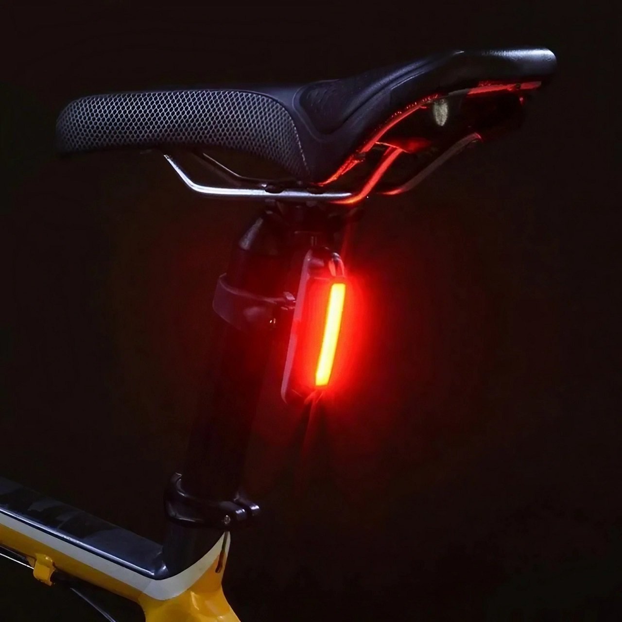 Lanterna Bicicleta Led Recarregável Usb Azul e Vermelha Mtb - 4