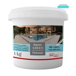 Rejunte Acrílico Flexfloor 1kg Azul Piscina - 1