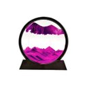 Ver imagem 1 de Enfeite de Vidro Interativo Quadro Redondo Decorativo Duna Ampulheta para Quarto Sala Escritório 25c