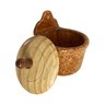 Saleiro Pedra Sol Louça De Mesa Com Tampa Sal Cozinha Mesa Posta - 3