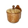 Saleiro Pedra Sol Louça De Mesa Com Tampa Sal Cozinha Mesa Posta - 1