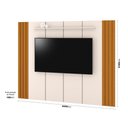Ver imagem 2 de Painel para Tv até 75 Polegadas Ripado 1 Prateleira Marrocos 240cm
