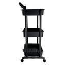 Ver imagem 6 de Carrinho Organizador Multiuso 3 Prateleiras com Rodas Cinza