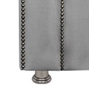 Ver imagem 5 de Cabeceira Estofada Ravena para Cama Box Queen Size 160cm Veludo Cinza Grafite
