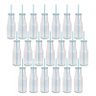 20 Garrafa Copo Vidro Suco Drink Shake Tampa Canudo 450ml - 1