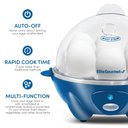 Ver imagem 2 de Elite Gourmet Egc007bl Cozedor de Ovos Elétrico 7 Ovos Azul Clássico