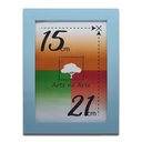 Ver imagem 2 de Porta-retratos Kit 3 Quadros Molduras Com vidro - Moldura Azul Claro