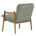 Ver mais imagens de Poltrona Hermes Base Madeira Castanho Bouclé Verde Claro - Nexta Casa