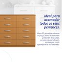 Ver imagem 5 de Cômoda Marbela 10 Gavetas Branco Cinnamono - Evidencia Móveis