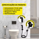 Ver imagem 6 de Kit Ducha Higienica Preta 4 Acabamento Registro + Descarga
