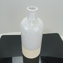 Ver imagem 4 de Vaso Decorativo Enfeite Casa Garrafa Home&Co Cerâmica 30x12x12cm Cinza