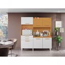 Ver imagem 4 de Cozinha 6 Portas 2 Gavetas MDF MDP 182cm Cinamomo e Branco Selena Gomez