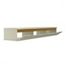 Rack para Tv até 55 Polegadas Suspenso Uno Off White/cedro - Olivar Móveis - 3