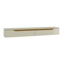 Ver imagem 2 de Rack para Tv até 55 Polegadas Suspenso Uno Off White/cedro - Olivar Móveis